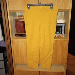J Crew Mustard Capris Winnie Pant